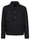 Herno Quilted Wool-blend Structured Down Jacket In Black