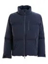 Herno Quilted Zip-front Padded Jacket In Blue