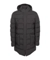 Herno Quilted Zip-up Down Jacket In Gray