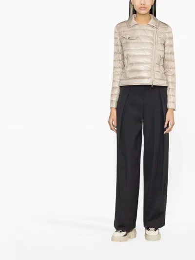 HERNO QUILTED ZIP-UP JACKET IN CHANTILLY
