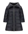 Herno Quilted Padded High Collar Jacket In Black
