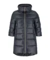 Herno Quilted Zipper Down Jacket In Black