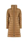 Herno Quilted Puffer Coat In Brown