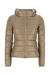 Herno Hooded Padded Quilted Down Jacket In Brown