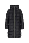 Herno Iconico Woman Puffer Midnight Blue Size 4 Polyamide In Black