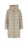 Herno Matilde Quilted Down Jacket In Beige O Tan