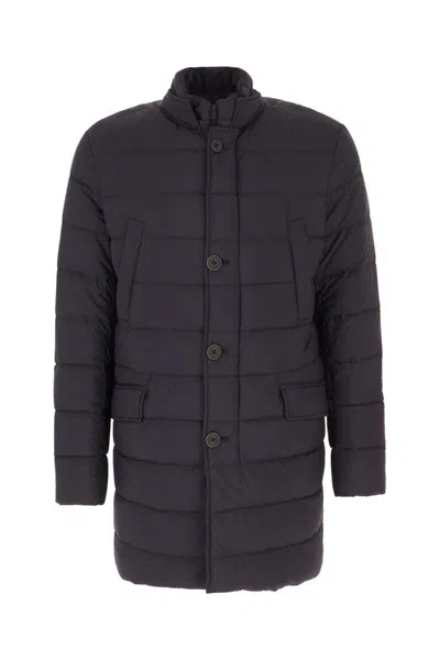 Herno Navy Blue Nylon Padded Jacket