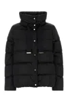 Herno Black Polyester Down Jacket In Black