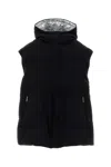 Herno Black Polyester Blend Sleeveless Down Jacket In Black