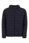 Herno Piumino In Nylon Stretch Blu Navy Uomo In Blue