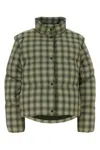 Herno Printed Polyester Down Jacket In Green