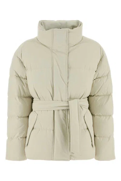 Herno Ivory Nylon Down Jacket In Neutral