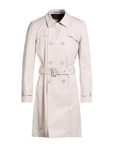 Herno Rain Collection Man Overcoat & Trench Coat Beige Size 44 Cotton, Polyester In Pink