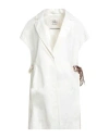 Herno Rain Collection Woman Blazer Ivory Size 8 Cotton In White