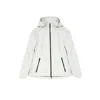 Herno White Water-repellent Rain Jacket With Non-detachable Hood In White