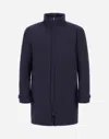 Herno 2-layer Gore-tex Down Jacket In Navy Blue Nylon In Blue