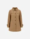 Herno Raincoat In Delon And Monogram In Camel