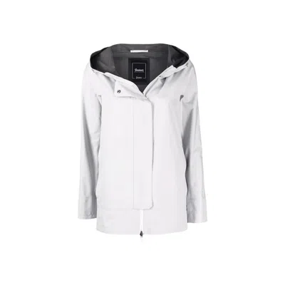 Herno Raincoat In White