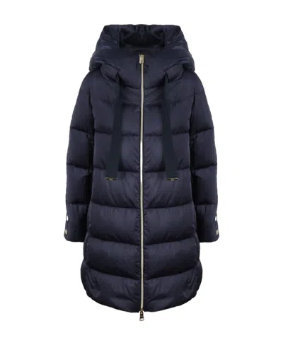 Herno Raso Hooded Padded Coat In Black
