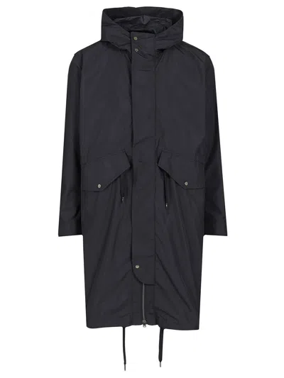 Herno Recycled Nylon Lightweight Parka Coats Blue