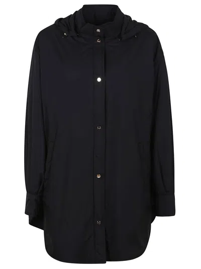 Herno Recycled Nylon Microfiber Parka With Removable Hood In Nero