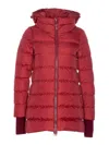 Herno Hooded Zip-up Padded Jacket Clothing In Red