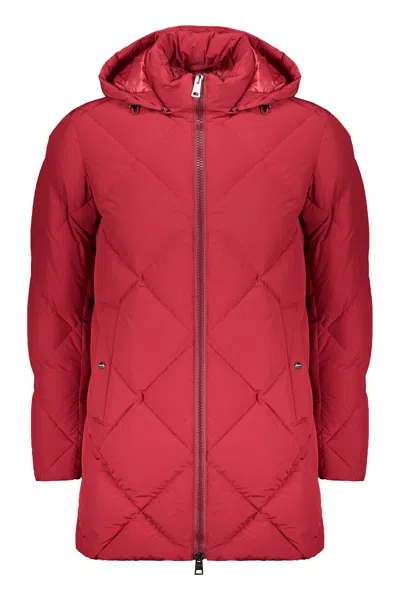 Herno Red Padded Jacket With Hood