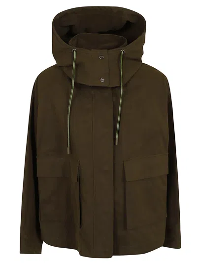 Herno Regular Fit Chic Layering Jacket In Brown