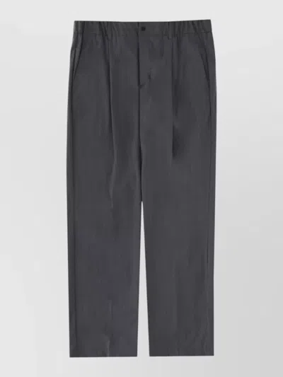 Herno Regular-fit Tailored Trousers In Gray