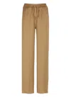 Herno Relaxed-fit Pants With Elasticized Waistband And Drawstring