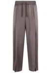 Herno Relaxed Fit Fondant Pants In Brown