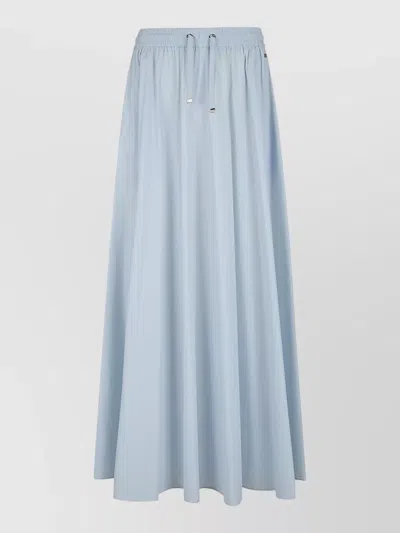 Herno Relaxed Fit Nylon Stretch Skirt Pockets In Blue