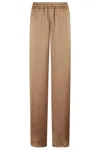 Herno Relaxed-fit Pants With Elasticized Waistband And Drawstring In Brown