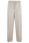 Herno Relaxed Fit Trousers With Adjustable Ankle In Gray