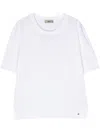 Herno Fine-knit Short-sleeved Jumper In White