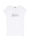 Herno Relaxed-fit White T-shirt With Logo Design In White