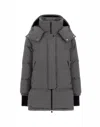 Herno Relaxed Jacket In 2-layer Windstopper In Gray
