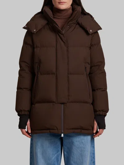 Herno Relaxed Jacket In 2-layer Windstopper In Brown