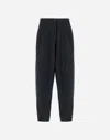 Herno Relaxed Trousers In Fluid Wool In Gray