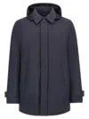 Herno Laminar Carcoat In 2 Layers Gore-tex In Blue