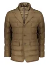 Herno Removable-panel Padded Jacket In Brown