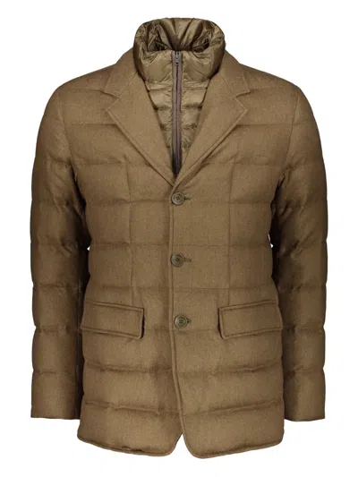 HERNO REMOVABLE-PANEL PADDED JACKET