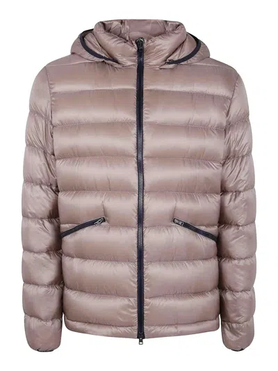 Herno Removible Hoodie Light Sport Jacket In Grey