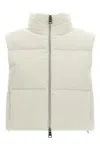 Herno Resort Vest In Bright Corduroy In White