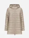Herno Resort A-shape Jacket In Nylon Ultralight In Chantilly