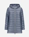 Herno Resort A-shape Jacket In Nylon Ultralight In Perla