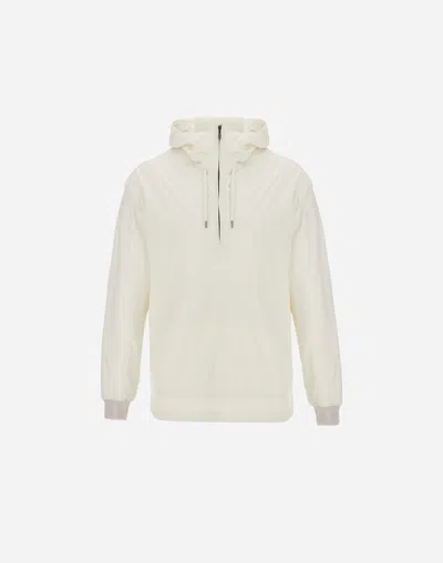 Herno Resort Anorak Jacket In Light Stretch Nylon In White
