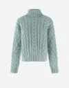 Herno インフィニティ ブレード Resort ニットトップス In Aquamarine