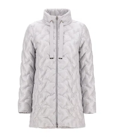 Herno Water Repellent Ultralight Nylon Quilted Down Jacket In White