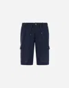 Herno Resort Bermuda Shorts In New Linen In Blue